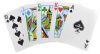 Copag Four Color Index 100% Plastic Playing Cards - Poker Size, Regular Index, Red/Blue 2 Deck Set